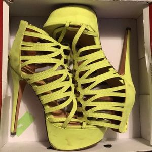 Neon platform Heels